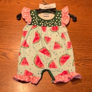 Honeydew brand – ruffled romper – new